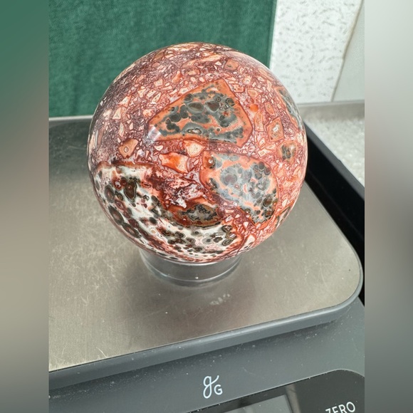 Leopard Skin Jasper Sphere - Picture 4 of 5